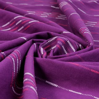 Bavlněná látka Olivia OL-002 Proužky na fialovém - šířka 150 cm - Biante.cz