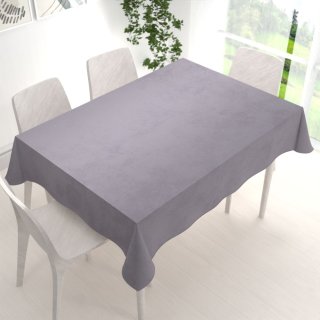 Velký sametový obdélníkový ubrus Velvet Premium SVP-013 Šedý - detail 1 - Biante.cz