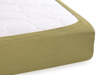 Froté napínacie prestieradlo na vysoký matrac FR-020 Olivové - detail 1 - Biante.sk Froté napínacie prestieradlo na vysoký matrac FR-020 Olivové - detail 1 - Biante.sk