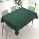 Velký sametový obdélníkový ubrus Velvet Premium SVP-044 Lesní zelená - detail 1 - Biante.cz