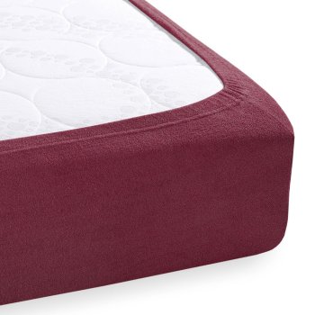 Froté napínací prostěradlo na vysokou matraci FR-011 Bordó - detail 1 - Biante.cz Froté napínací prostěradlo na vysokou matraci FR-011 Bordó - detail 1 - Biante.cz