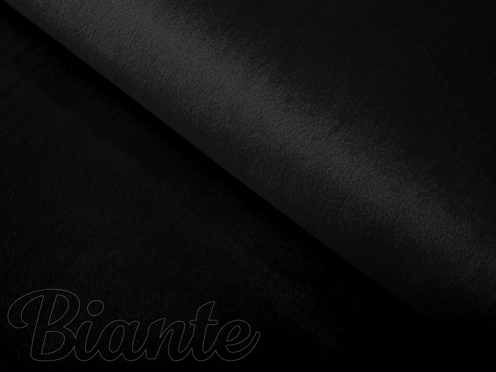 Dekorační látka Samet Velvet SV-013 Černá - šířka 150 cm - Biante.cz