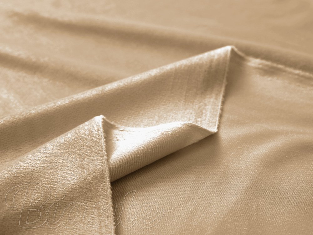 Sametová látka Velvet Premium SVP-006 Pískově béžová - šířka 280 cm - detail 5 - Biante.cz Sametová látka Velvet Premium SVP-006 Pískově béžová - šířka 280 cm - detail 5 - Biante.cz