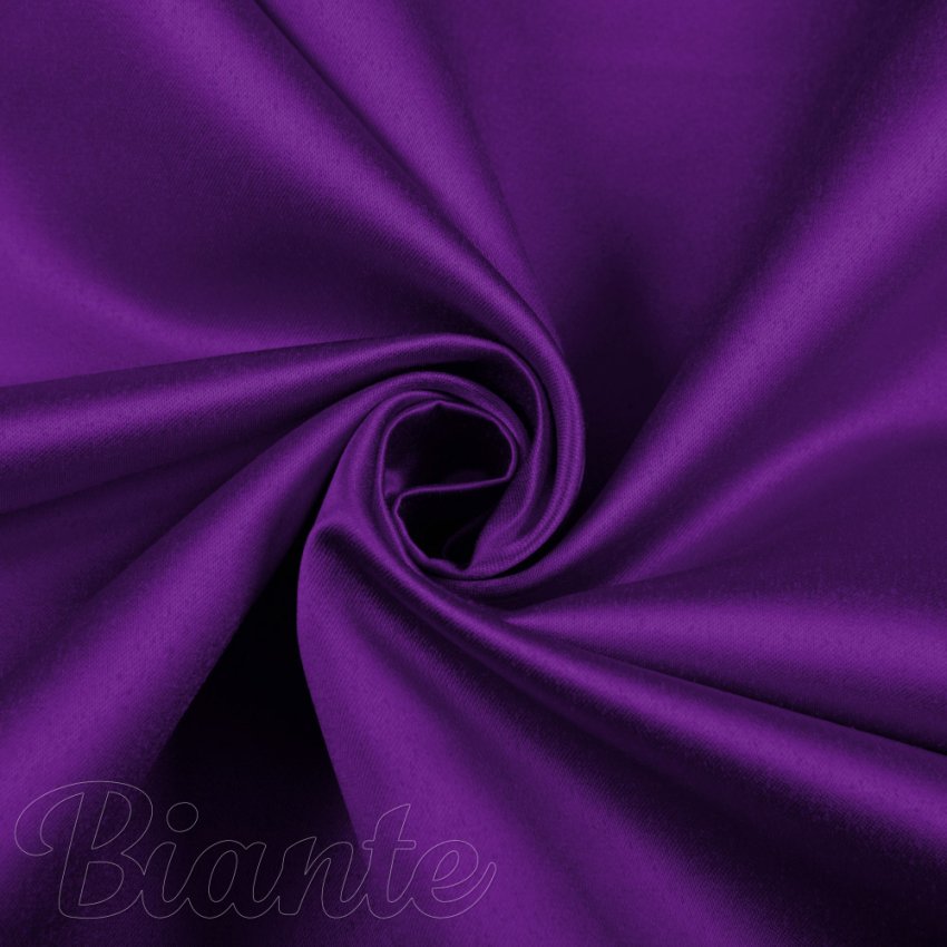 Látka polyesterový satén LUX-044 Zářivě fialová - šířka 150 cm - detail 1 - Biante.cz