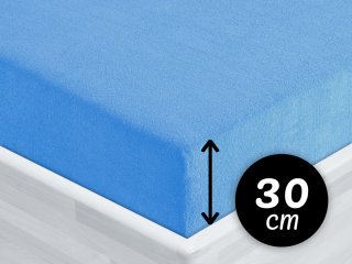 Froté napínací prostěradlo na vysokou matraci FR-015 Světle modré - Biante.sk Froté napínací prostěradlo na vysokou matraci FR-015 Světle modré - Biante.sk