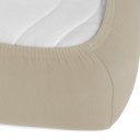 Jersey napínací prostěradlo na vysokou matraci JR-027 Šedohnědé - detail 1 - Biante.cz