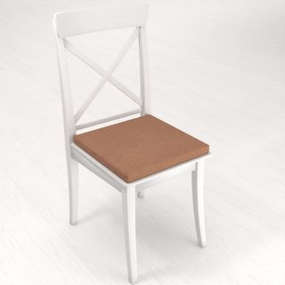 Čtvercový podsedák BKW-203 Hnědý žíhaný - 38x38x3 cm - detail 1 - Biante.cz