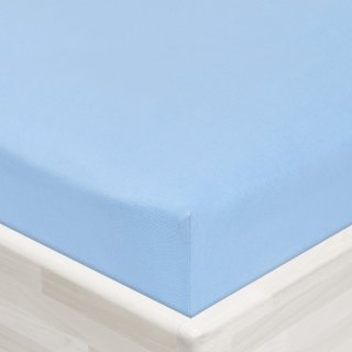 Detské jersey napínacie prestieradlo do postieľky JR-014 Nebesky modré - detail 1 - Biante.sk