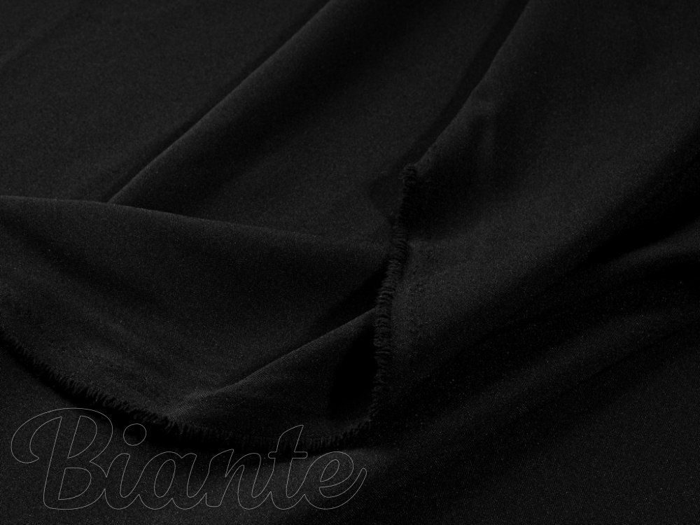 Dekorační jednobarevná látka Rongo RG-014 Černá - šířka 150 cm - detail 4 - Biante.cz