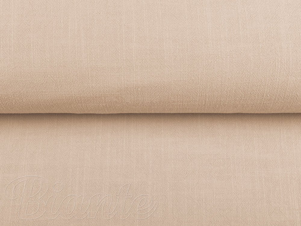 Lněná látka LEN-013 Béžová - metráž šířka 140 cm - detail 3 - Biante.cz Lněná látka LEN-013 Béžová - metráž šířka 140 cm - detail 3 - Biante.cz
