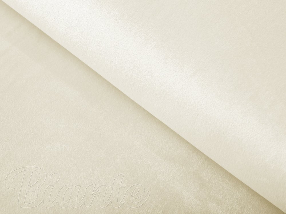 Sametová látka Velvet Premium SVP-003 Smetanová - šířka 280 cm - Biante.cz