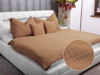 Mušelínové posteľné obliečky Nature MSN-017 Svetlo hnedé - Biante.sk Mušelínové posteľné obliečky Nature MSN-017 Svetlo hnedé - Biante.sk