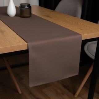 Dekorační běhoun na stůl BKS-409 Čokoládově hnědý - Biante.cz