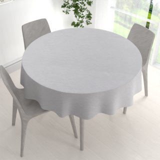 Teflonový kulatý ubrus TF-067 Šedý režný - detail 1 - Biante.cz