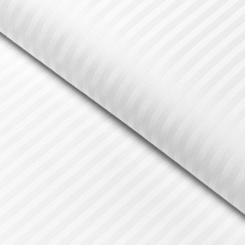 Damaškové ložní povlečení Atlas Gradl DM-012 Bílé - tenké proužky 2 mm