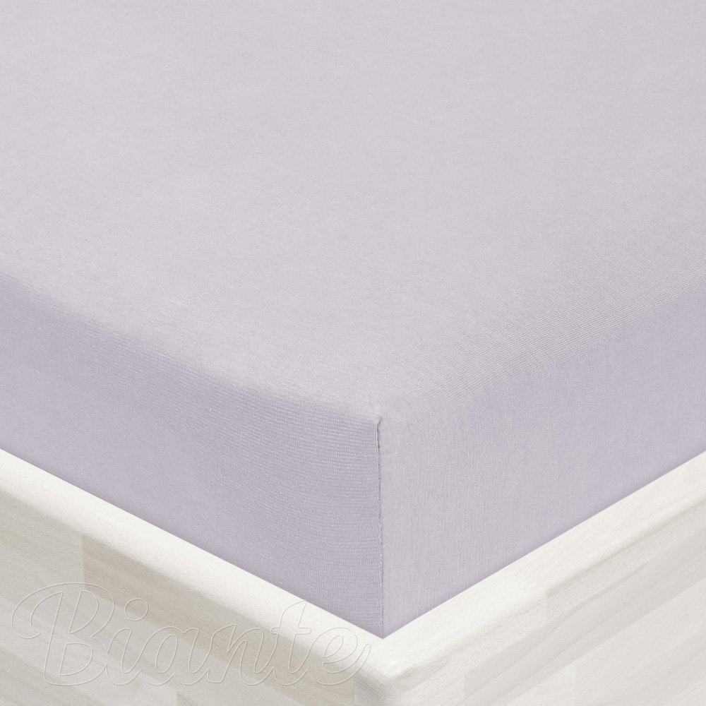 Dětské jersey napínací prostěradlo do postýlky JR-028 Světle šedé - detail 1 - Biante.cz