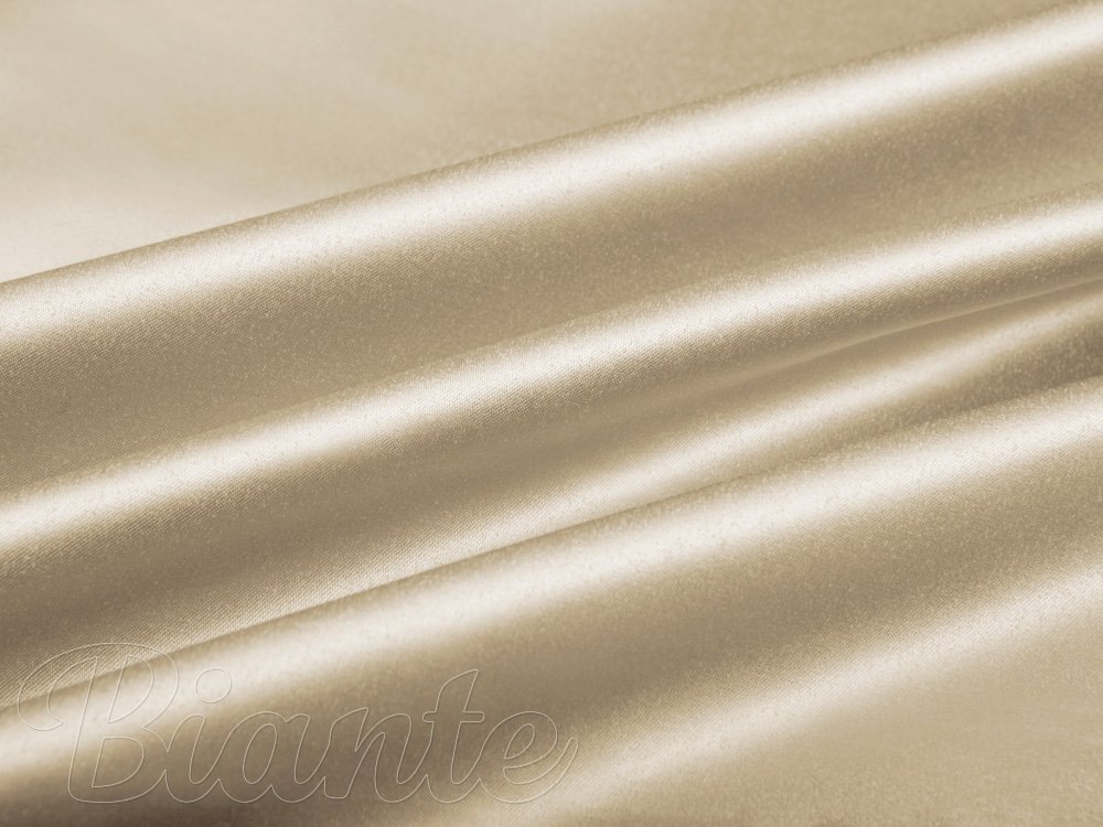 Látka polyesterový satén LUX-L054 Latte - šířka 150 cm - Biante.cz Látka polyesterový satén LUX-L054 Latte - šířka 150 cm - Biante.cz