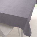 Velký sametový obdélníkový ubrus Velvet Premium SVP-013 Šedý - Biante.cz