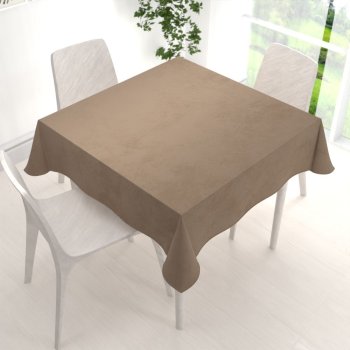 Velký sametový čtvercový ubrus Velvet Premium SVP-034 Kávově hnědý - detail 1 - Biante.cz Velký sametový čtvercový ubrus Velvet Premium SVP-034 Kávově hnědý - detail 1 - Biante.cz