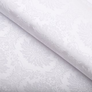 Dekorační látka Monako PM-122 Zámecký vzor bílý - šířka 320 cm - Biante.cz