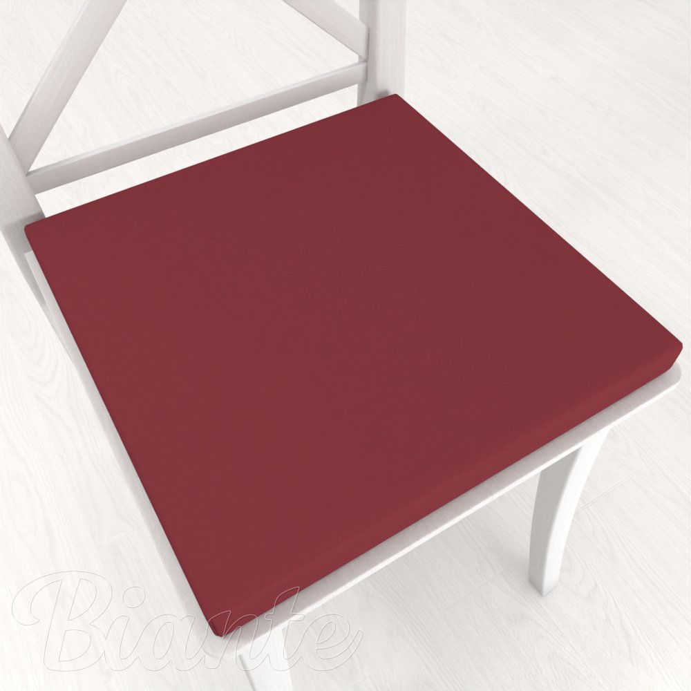 Štvorcový podsedák Rongo RG-097 Bordó  - 38x38x3 cm - Biante.sk