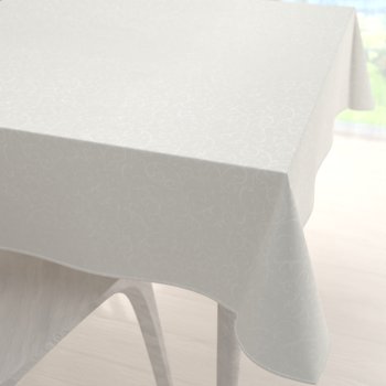 Teflonový čtvercový ubrus TF-010 Ornamenty - smetanový - Biante.cz