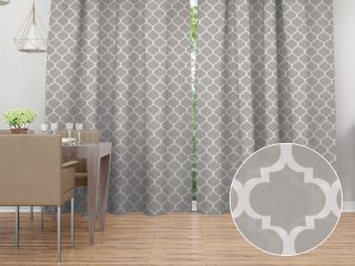 Bavlněný závěs Sandra SA-188 Šedé Maroko - Biante.cz