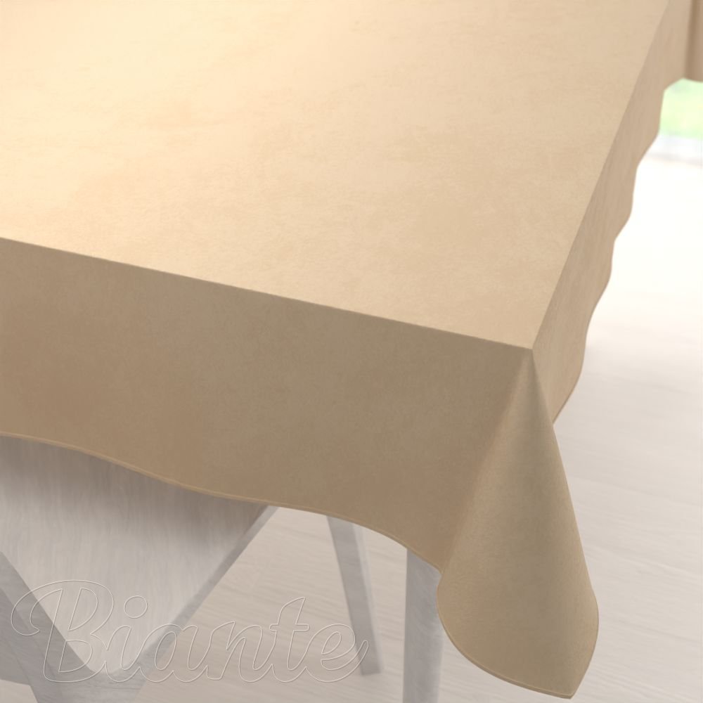 Velký sametový obdélníkový ubrus Velvet Premium SVP-006 Pískově béžový - Biante.cz
