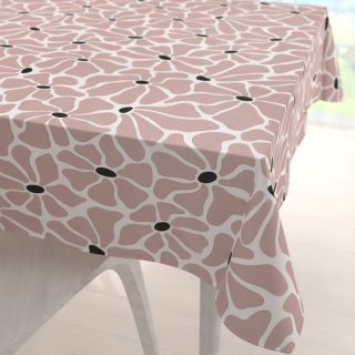 Bavlněný čtvercový ubrus Sandra SA-483 Hnědorůžové designové květy na bílém - Biante.cz Bavlněný čtvercový ubrus Sandra SA-483 Hnědorůžové designové květy na bílém - Biante.cz