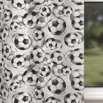 Detský bavlnený záves na mieru Sandra SA-776 Čierno-sivé futbalové lopty - detail 1 - Biante.sk Detský bavlnený záves na mieru Sandra SA-776 Čierno-sivé futbalové lopty - detail 1 - Biante.sk