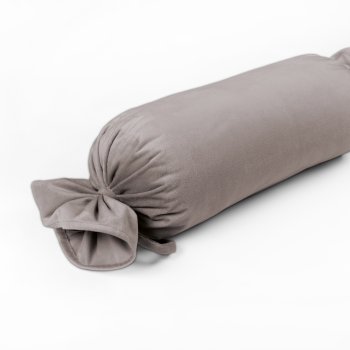 Sametový polštář válec bonbon Velvet Premium SVP-015 Latte - Biante.cz