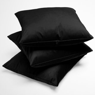 Sametový povlak na polštář Velvet Premium SVP-023 Černý - detail 1 - Biante.cz