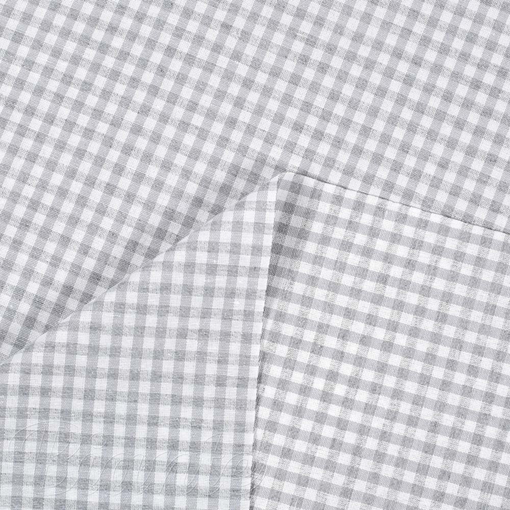 Dekorační látka Rebeka RE-015 Světle šedo-bílá kostka malá - šířka 140 cm - detail 3 - Biante.cz
