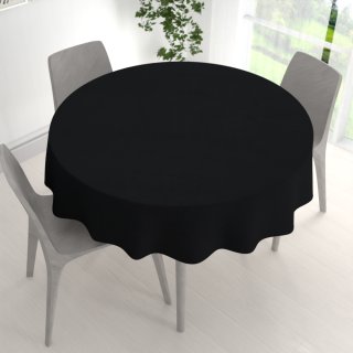 Kulatý ubrus/imitace broušené kůže Alcantara ALC-012 Černý - detail 1 - Biante.cz Kulatý ubrus/imitace broušené kůže Alcantara ALC-012 Černý - detail 1 - Biante.cz