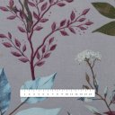 Bavlněná látka/plátno Sandra SA-621 Podzimní větvičky na modrošedém - šířka 160 cm - detail 3 - Biante.cz