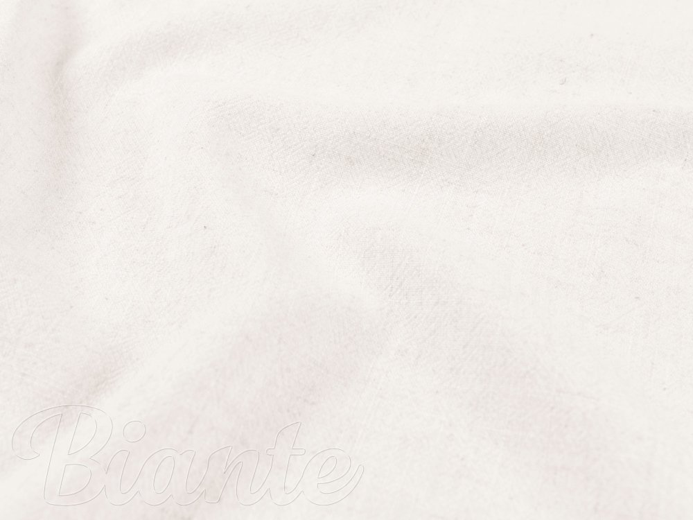 Lněná látka LEN-015 Smetanová - metráž šířka 140 cm - detail 1 - Biante.cz