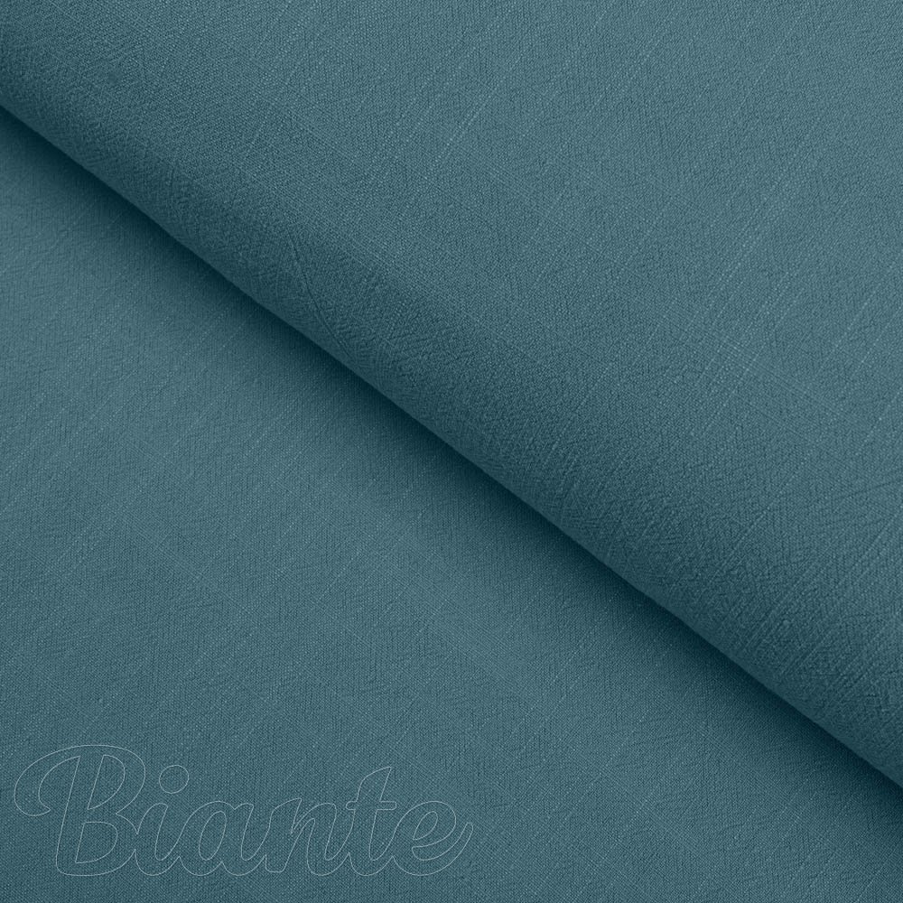 Ľanová látka LEN-024 Petrolejovo modrá - metráž šírka 140 cm - detail 2 - Biante.sk