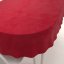 Sametový oválný ubrus Velvet Premium SVP-038 Sytě červený - Biante.cz