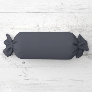 Polštář válec bonbon Rongo RG-017 Tmavě šedý - Biante.cz