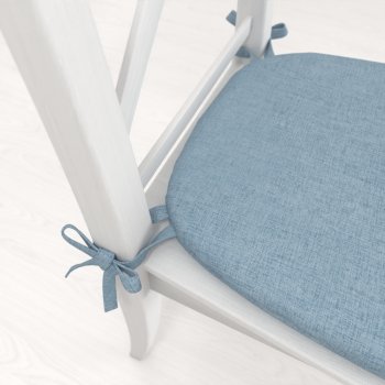 Oblý podsedák BKW-210 Světle modrý žíhaný - 39x37x3 cm - detail 1 - Biante.cz