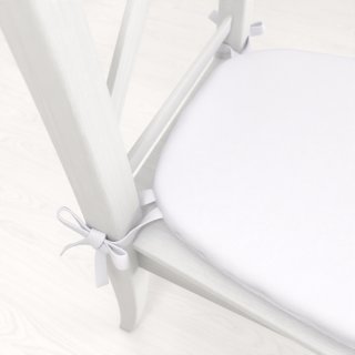 Oblý podsedák Rongo RG-031 Studený biely - 39x37x3 cm - detail 1 - Biante.sk