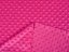 Dětská látka Minky 3D puntíky MKP-018 Purpurová - šířka 150 cm - detail 3 - Biante.cz