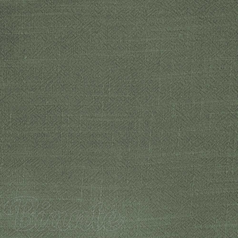 Lněná látka LEN-020 Khaki zelená - metráž šířka 140 cm - detail 5 - Biante.cz