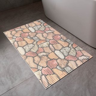 Koupelnová pěnová rohož / předložka PRO-015 Kamenná cesta - metráž šířka 65 cm - detail 1 - Biante.cz