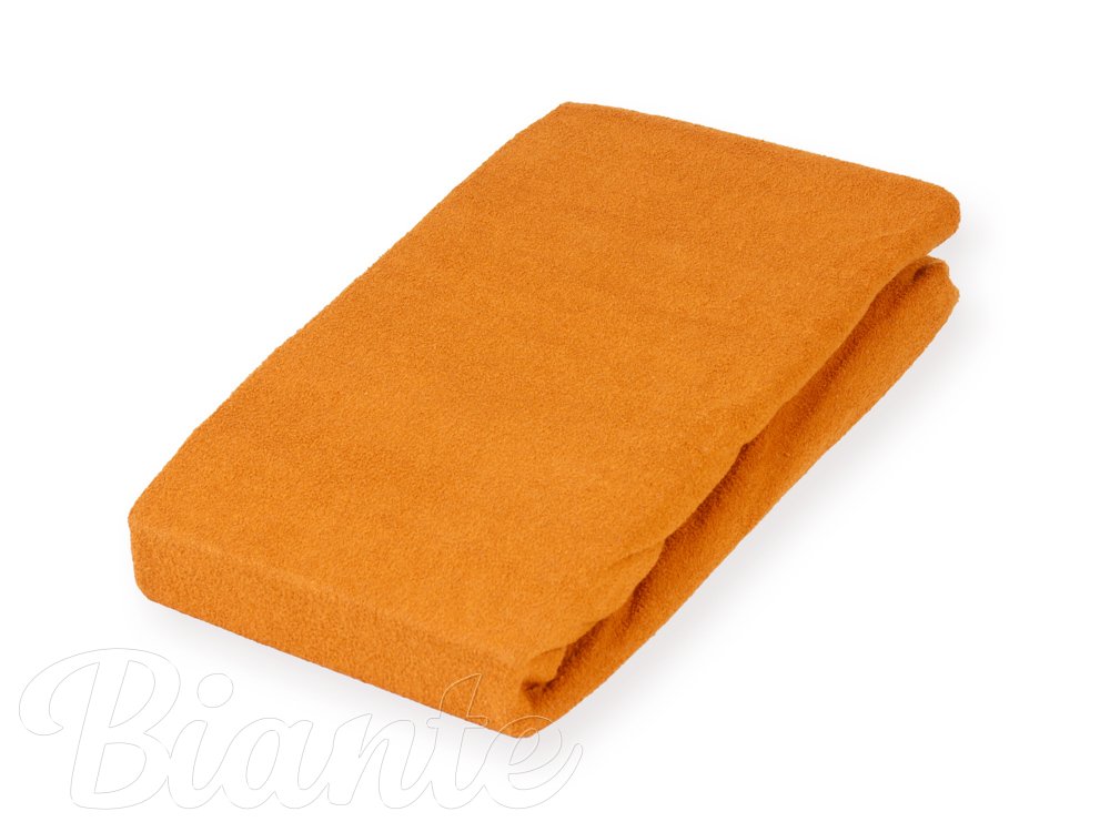 Froté napínací prostěradlo na vysokou matraci FR-006 Oranžové - detail 2 - Biante.cz Froté napínací prostěradlo na vysokou matraci FR-006 Oranžové - detail 2 - Biante.cz