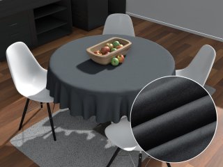 Okrúhly obrus/imitácia brúsenej kože Alcantara ALC-016 Antracitovo sivý - Biante.sk Okrúhly obrus/imitácia brúsenej kože Alcantara ALC-016 Antracitovo sivý - Biante.sk
