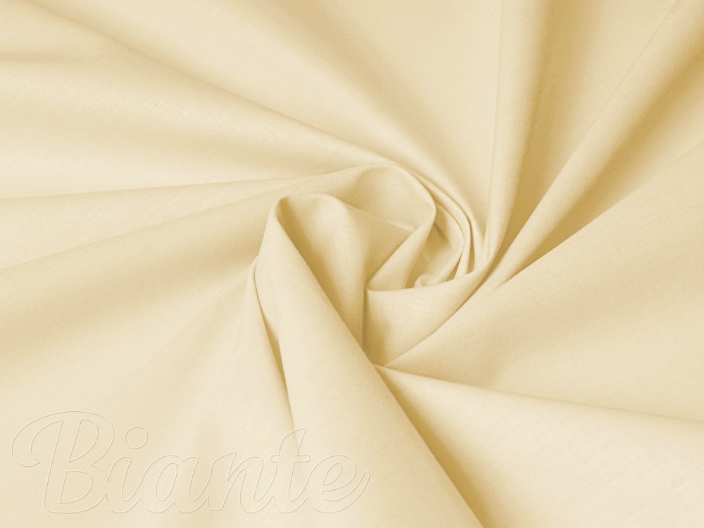 Bavlněná látka/plátno Torino TON-004 Pastelově žlutá - šířka 240 cm - Biante.cz