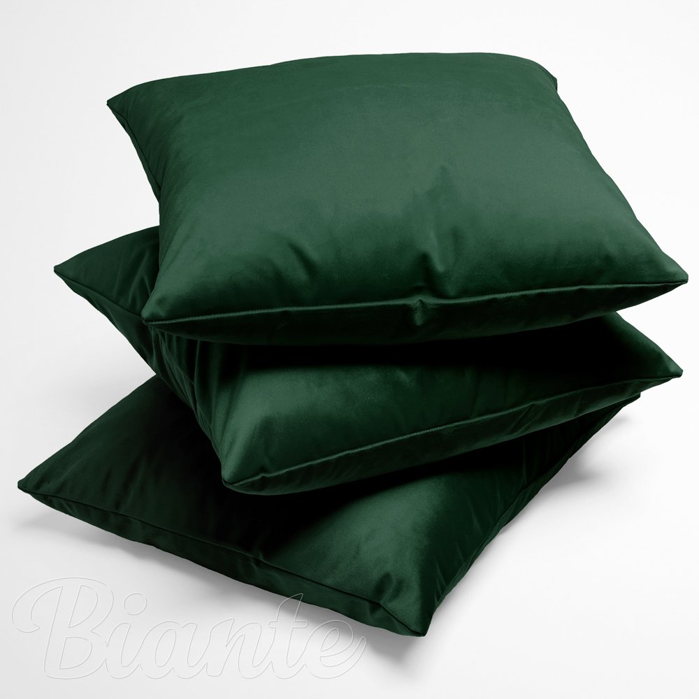 Sametový povlak na polštář Velvet Premium SVP-012 Zelený - detail 1 - Biante.cz Sametový povlak na polštář Velvet Premium SVP-012 Zelený - detail 1 - Biante.cz