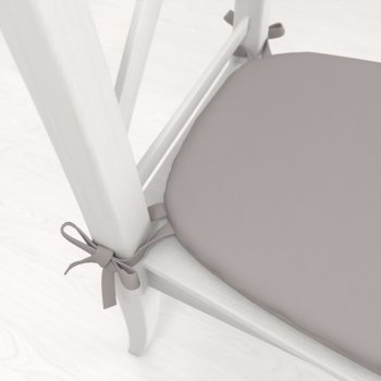 Oblý podsedák Rongo RG-101 Světle šedý - 39x37x3 cm - detail 1 - Biante.cz