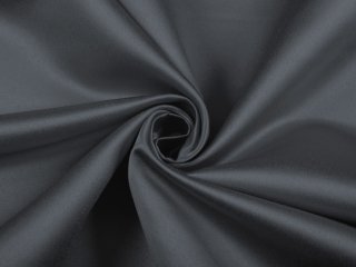Látka polyesterový satén LUX-L049 Antracitově šedá - šířka 150 cm - detail 1 - Biante.cz Látka polyesterový satén LUX-L049 Antracitově šedá - šířka 150 cm - detail 1 - Biante.cz